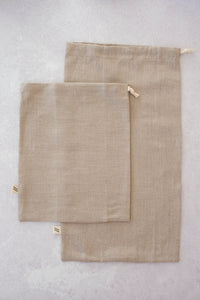 Linen Bread Bags (Set of 2)